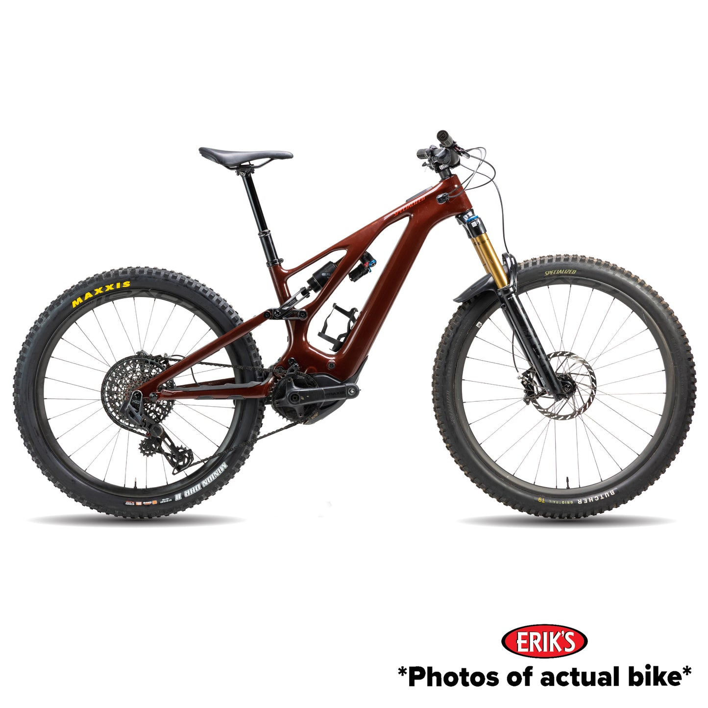 Specialized Used Turbo Levo 3 Pro Carbon Electric Mountain Bike S2 Gloss Rusted Red/Satin Redwood