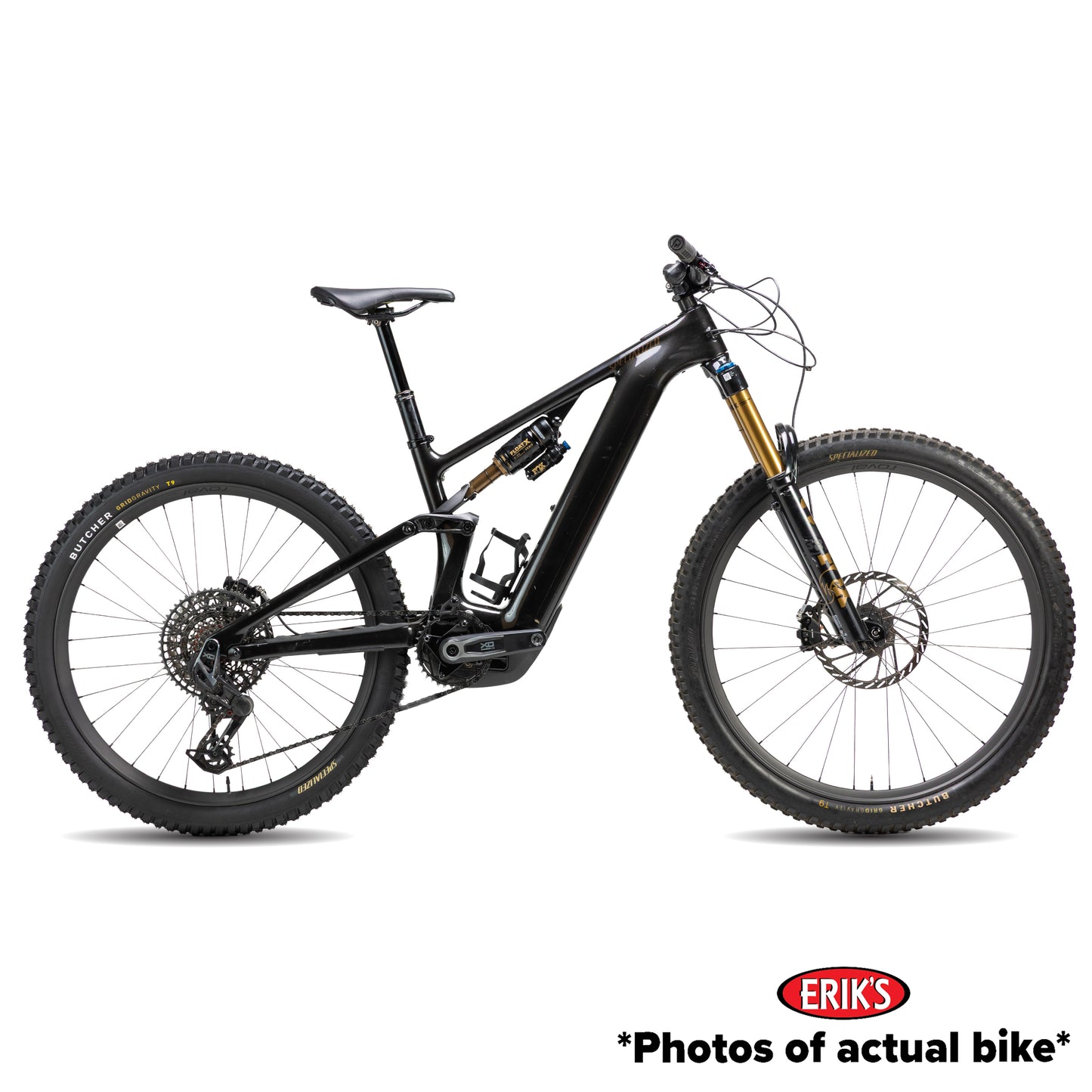 Specialized Used Turbo Levo 4 Pro Electric Mountain Bike S2 Gloss Metallic Obsidian/Burnt Gold Metallic