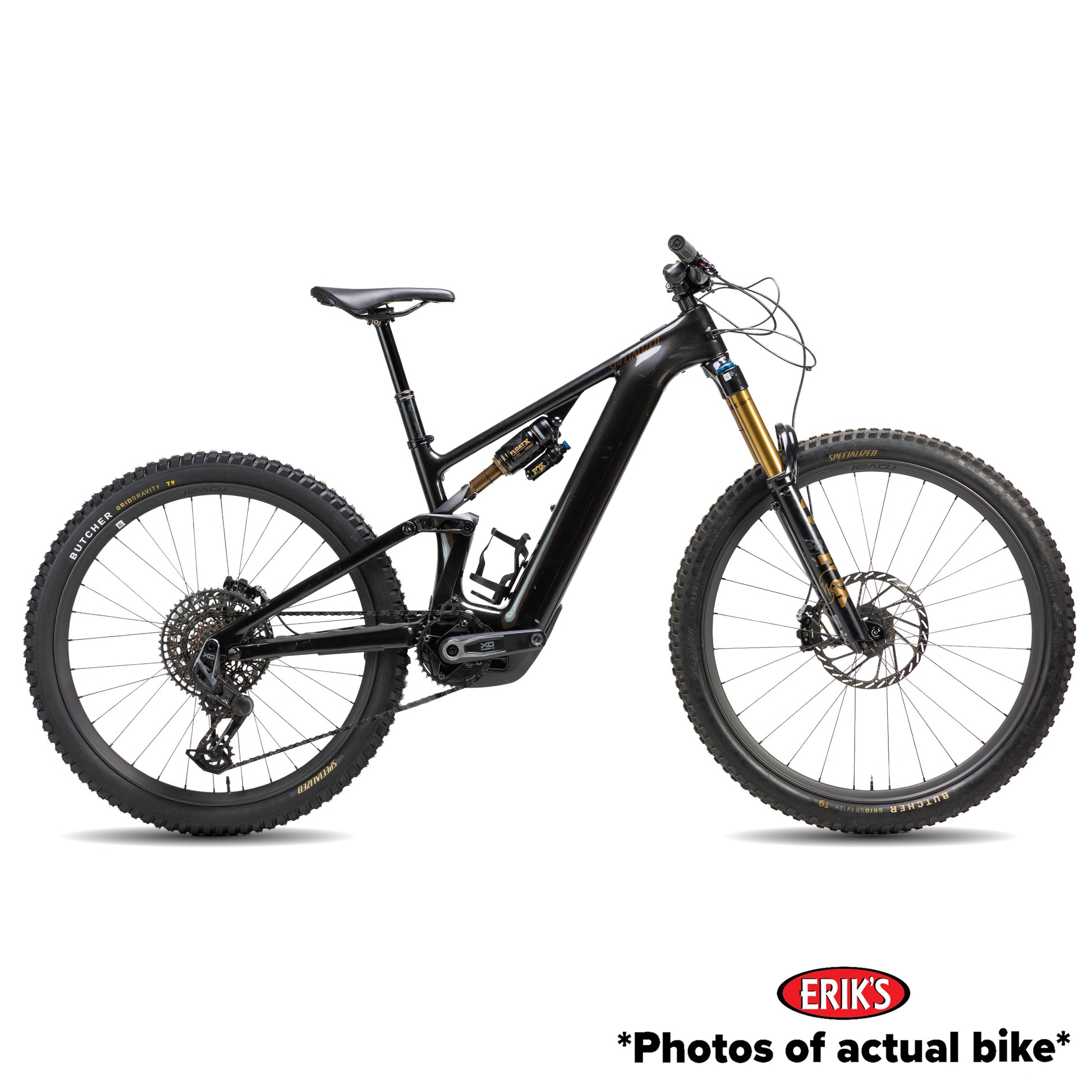Specialized Used Turbo Levo 4 Pro Electric Mountain Bike S2 Gloss Metallic Obsidian/Burnt Gold Metallic