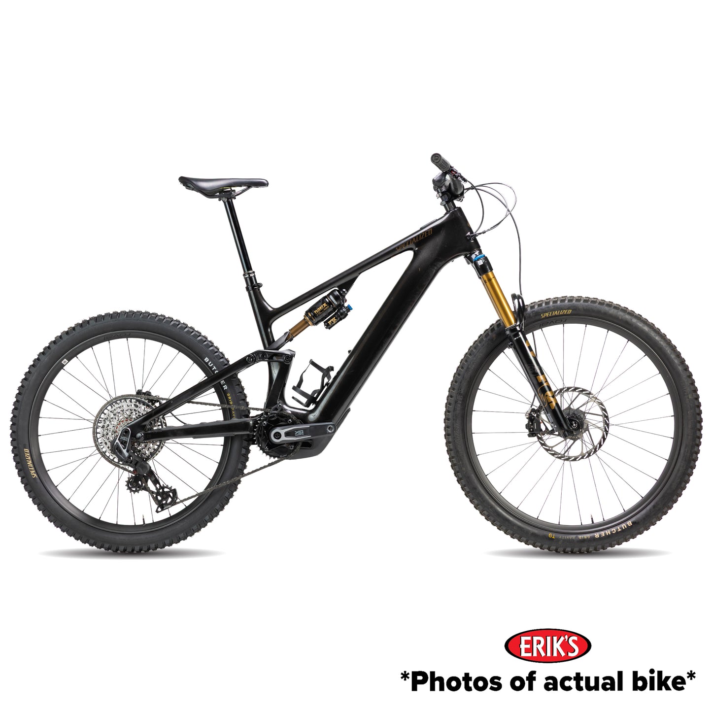 Specialized Used Turbo Levo 4 Pro Electric Mountain Bike S5 Gloss Metallic Obsidian/Burnt Gold Metallic