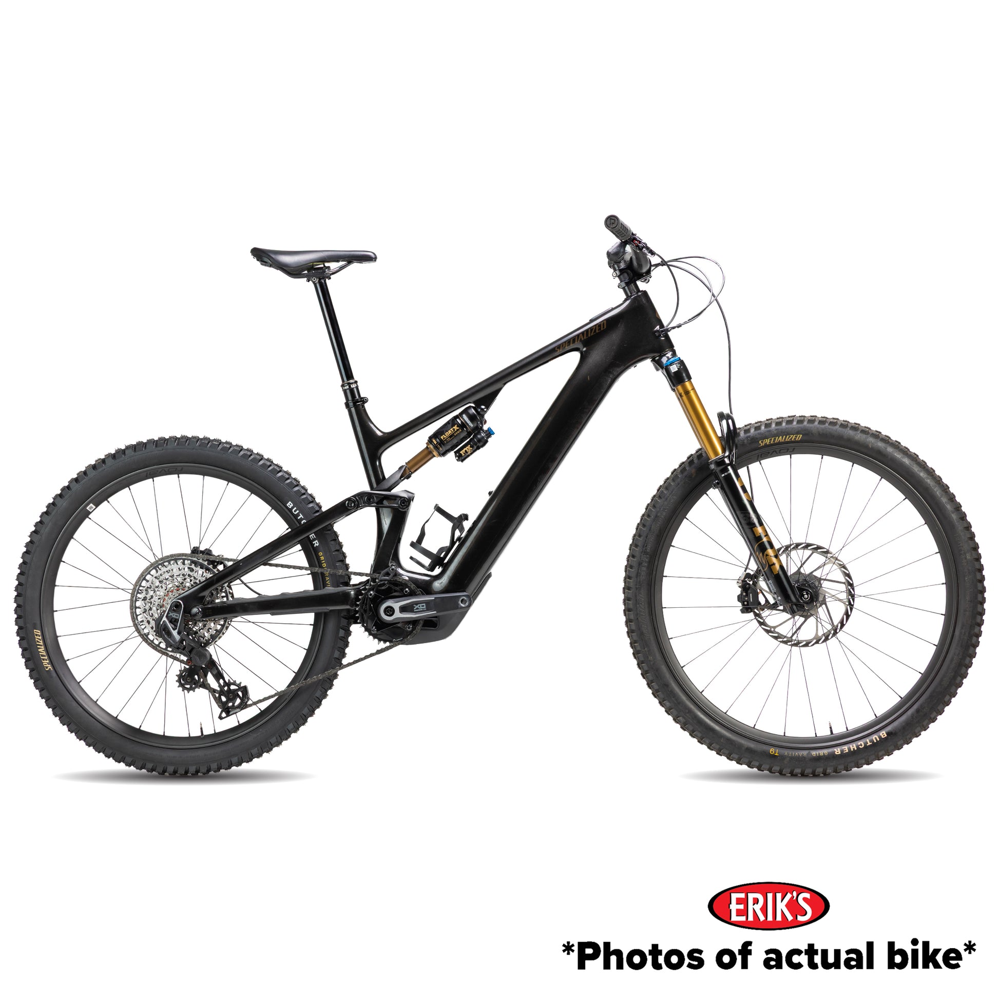 Specialized Used Turbo Levo 4 Pro Electric Mountain Bike S5 Gloss Metallic Obsidian/Burnt Gold Metallic