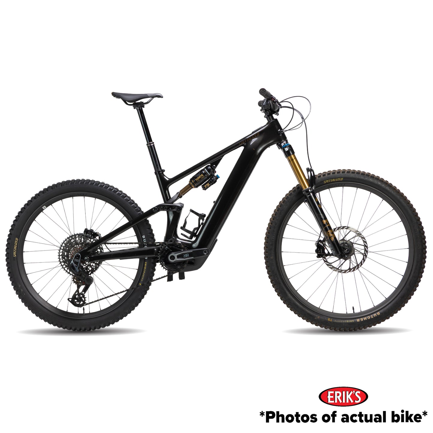 Specialized Used Turbo Levo 4 Pro Electric Mountain Bike S3 Gloss Metallic Obsidian/Burnt Gold Metallic