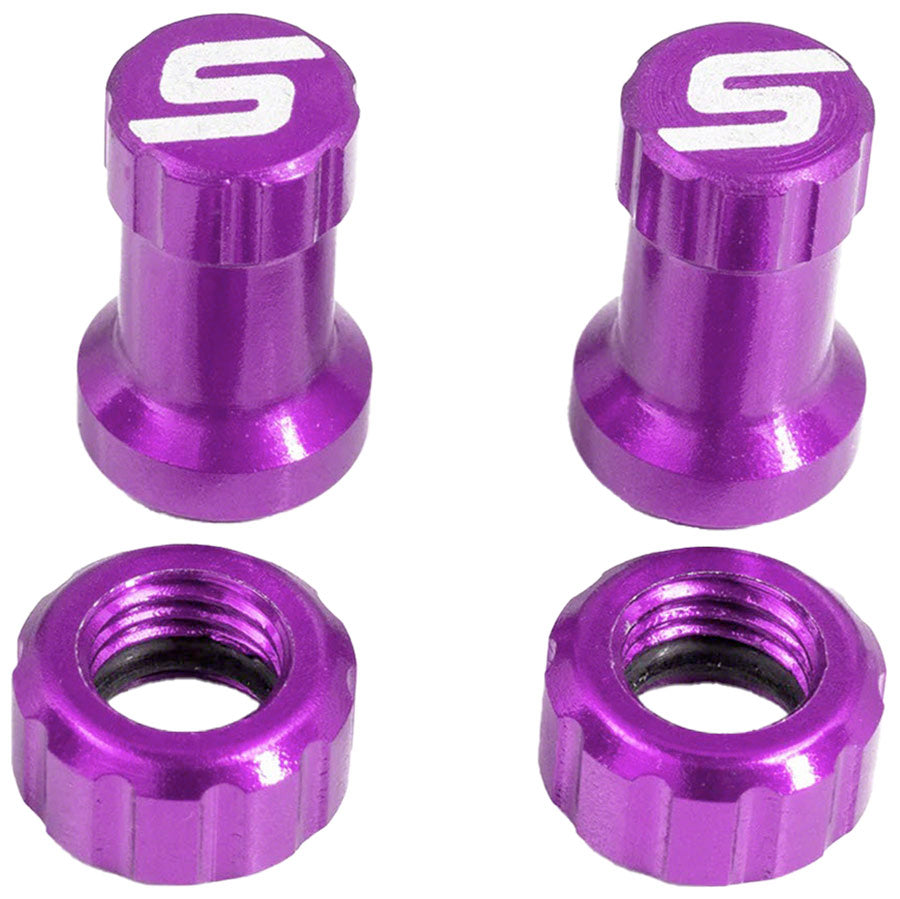 stans tubeless valve stem cap color kit-color-purple