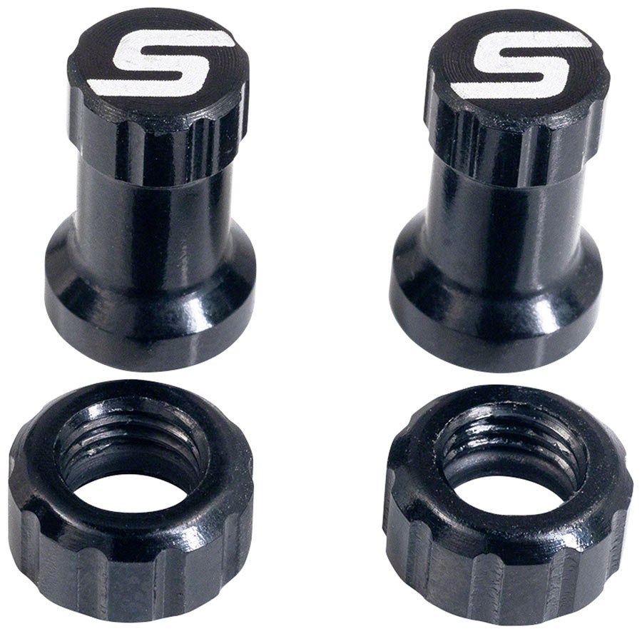 stans tubeless valve stem cap color kit-color-black