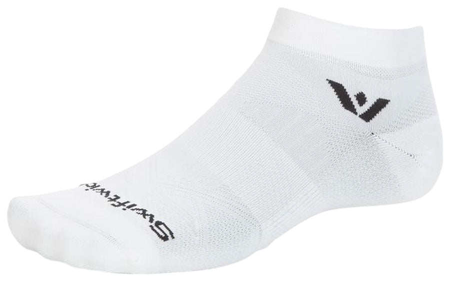 swiftwick aspire ankle socks-color-circuit white