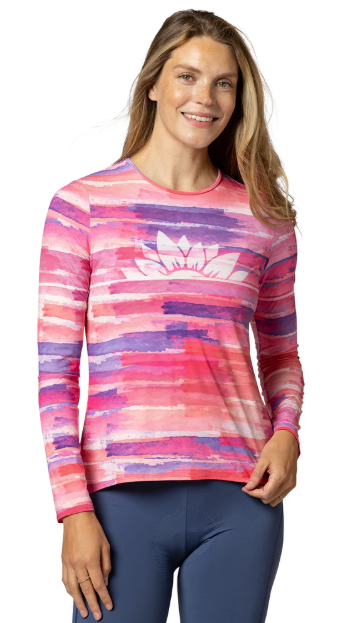 Terry Soleil Flow Long Sleeve Bike Top Xl Lotus Flow