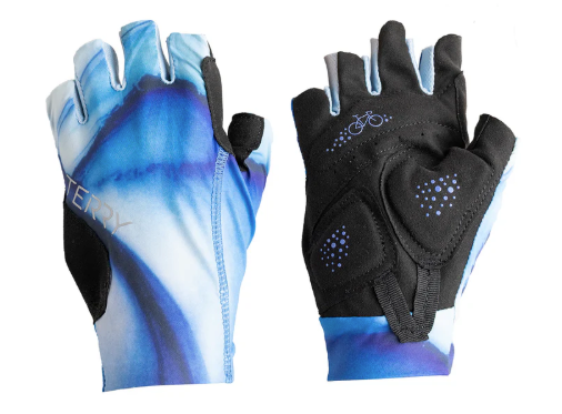 terry soleil short finger bike gloves-color-blu