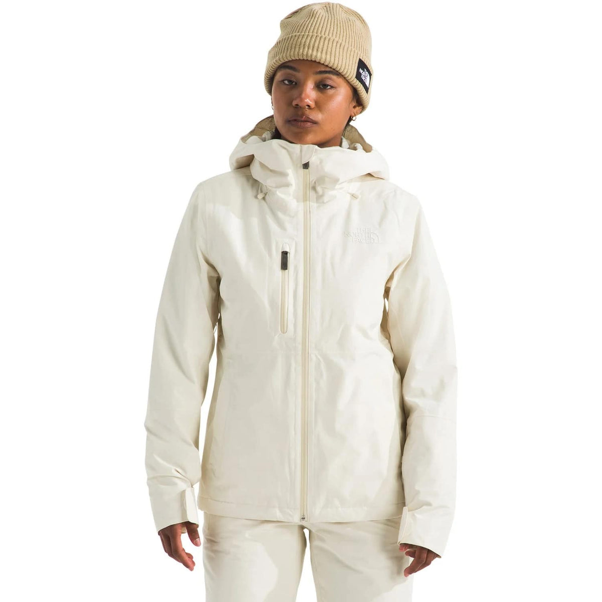 The North Face Women's Descendit Jacket M White Dune