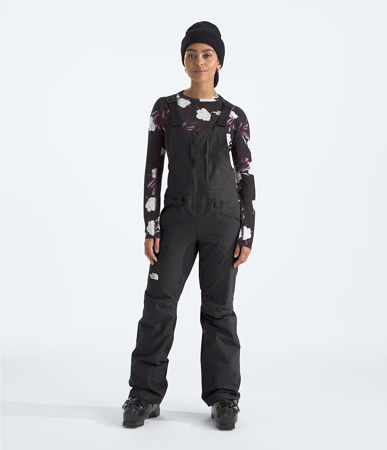 the north face freedom insulated women’s bib pants-color-tnf black-npf