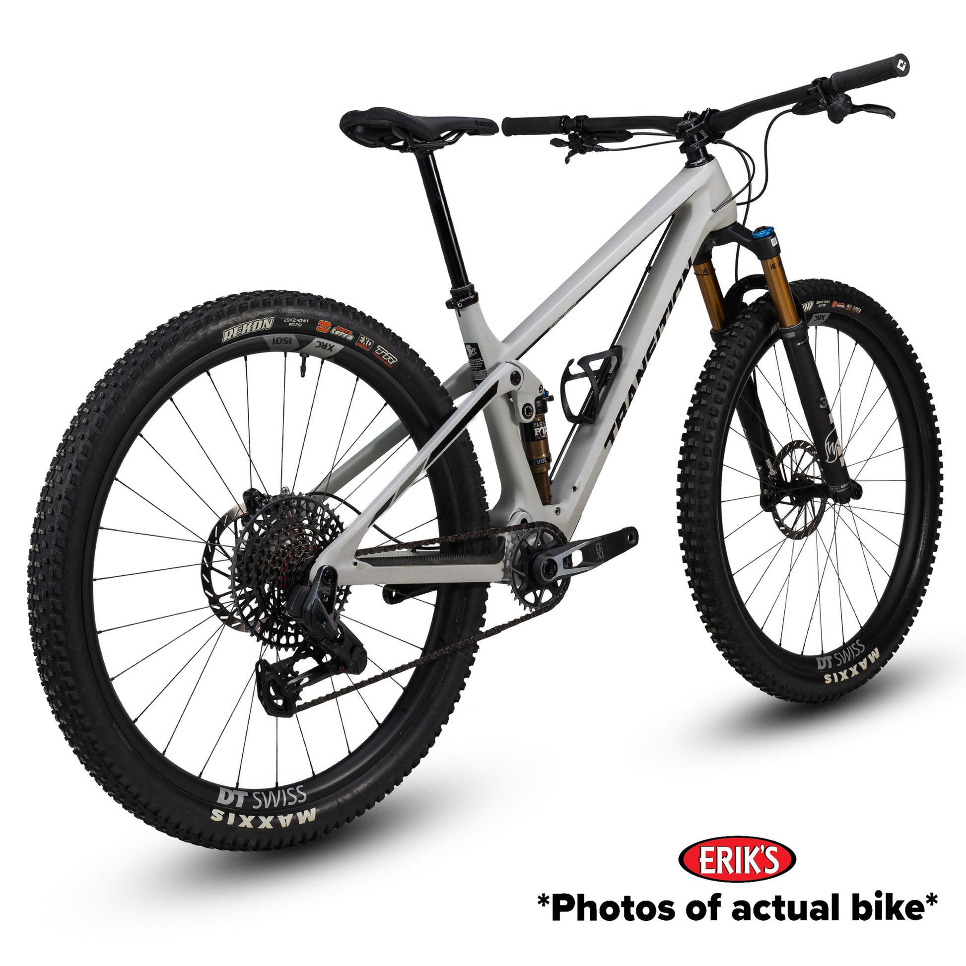 transition demo spur xo axs full suspension mountain bike