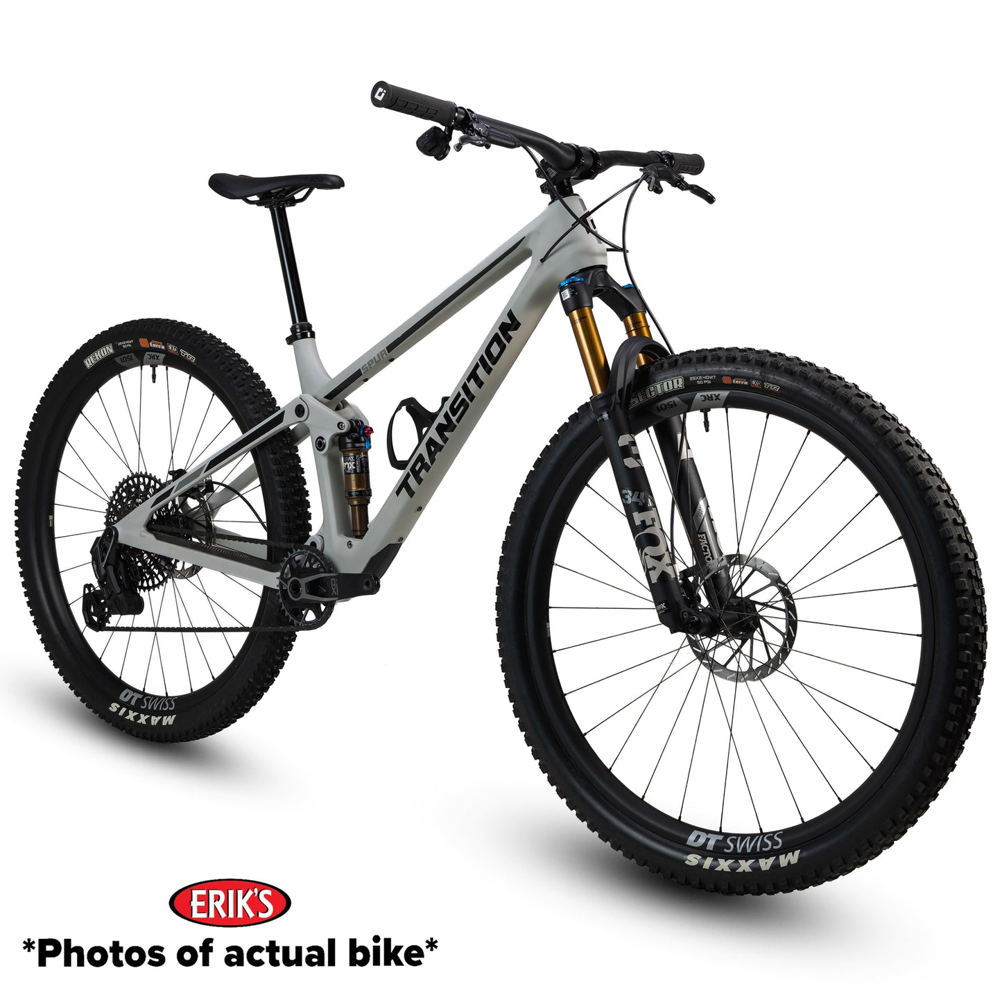 transition demo spur xo axs full suspension mountain bike