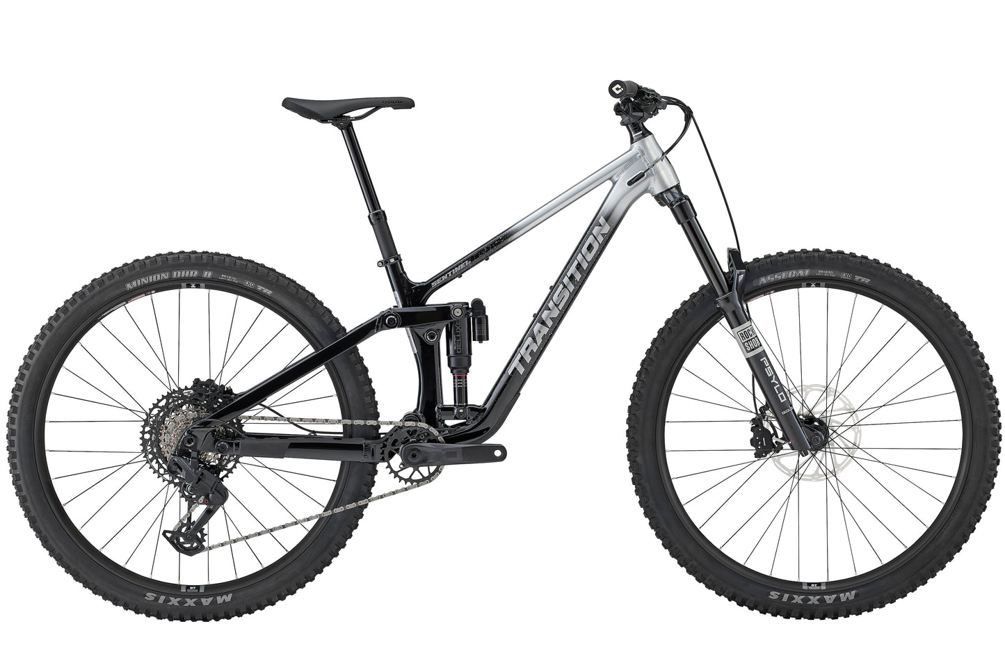 transition sentinel alloy eagle 70 full suspension mountain bike-color-silver mist