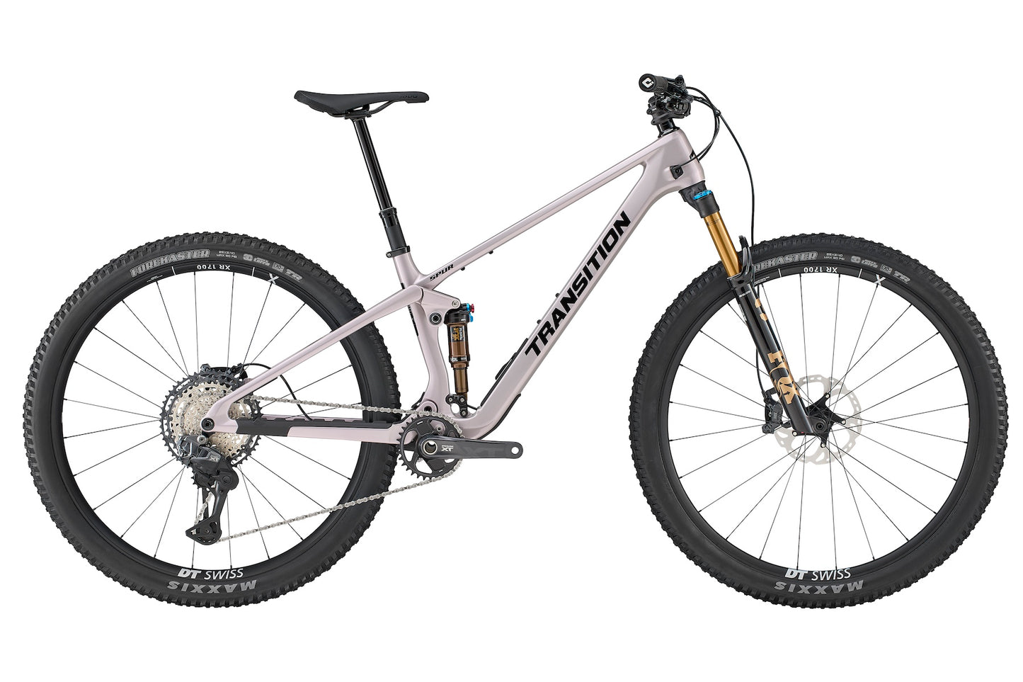 transition spur carbon xt di2 full suspension mountain bike-color-frostberry