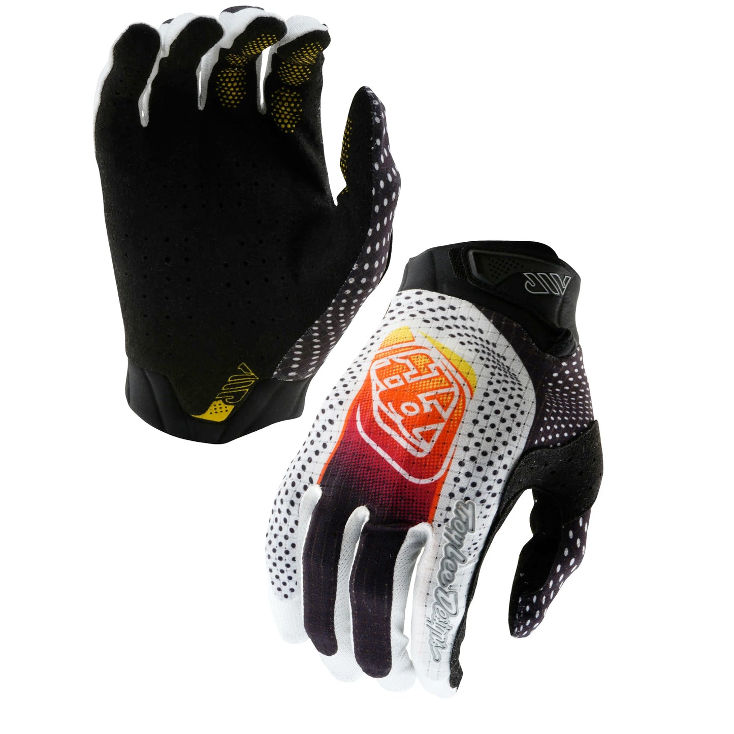 troy lee designs air men’s gloves-color-white / black