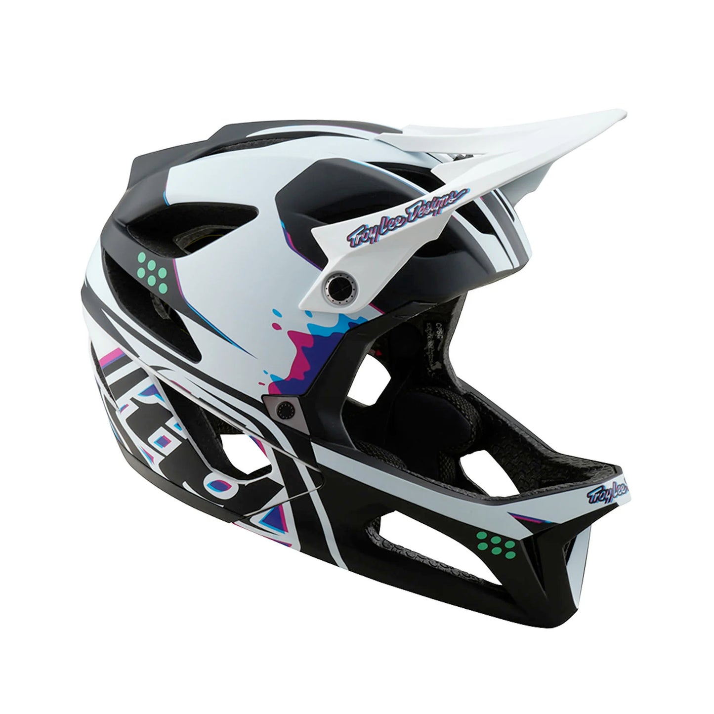troy lee designs stage helmet-color-white