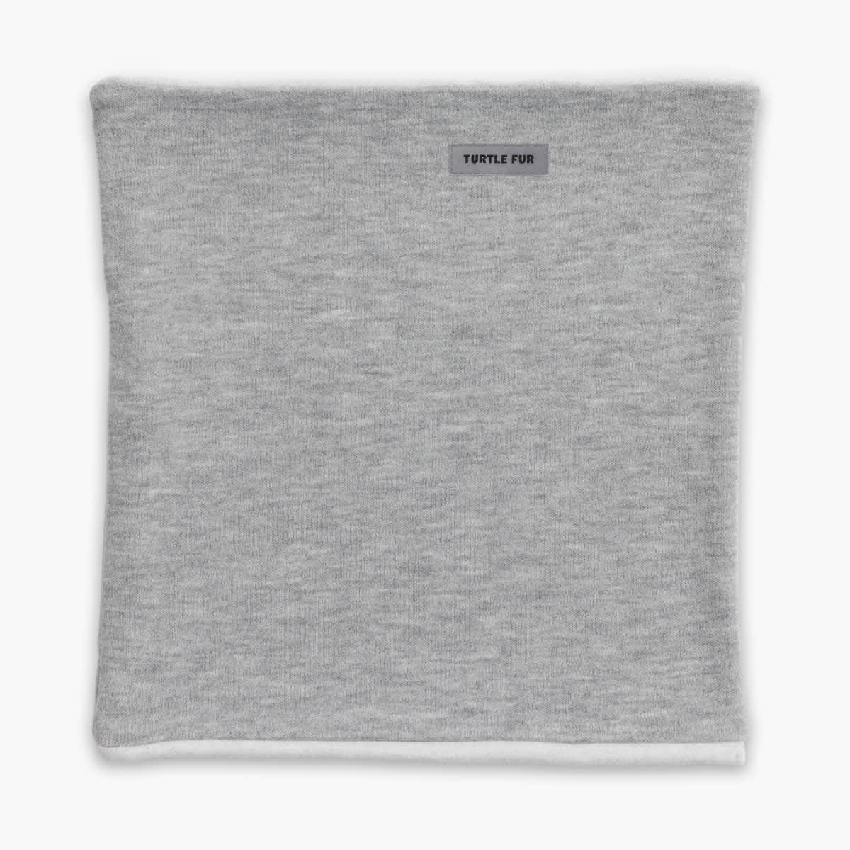 turtle fur comfort luxe double layer face warmer-color-silsilver