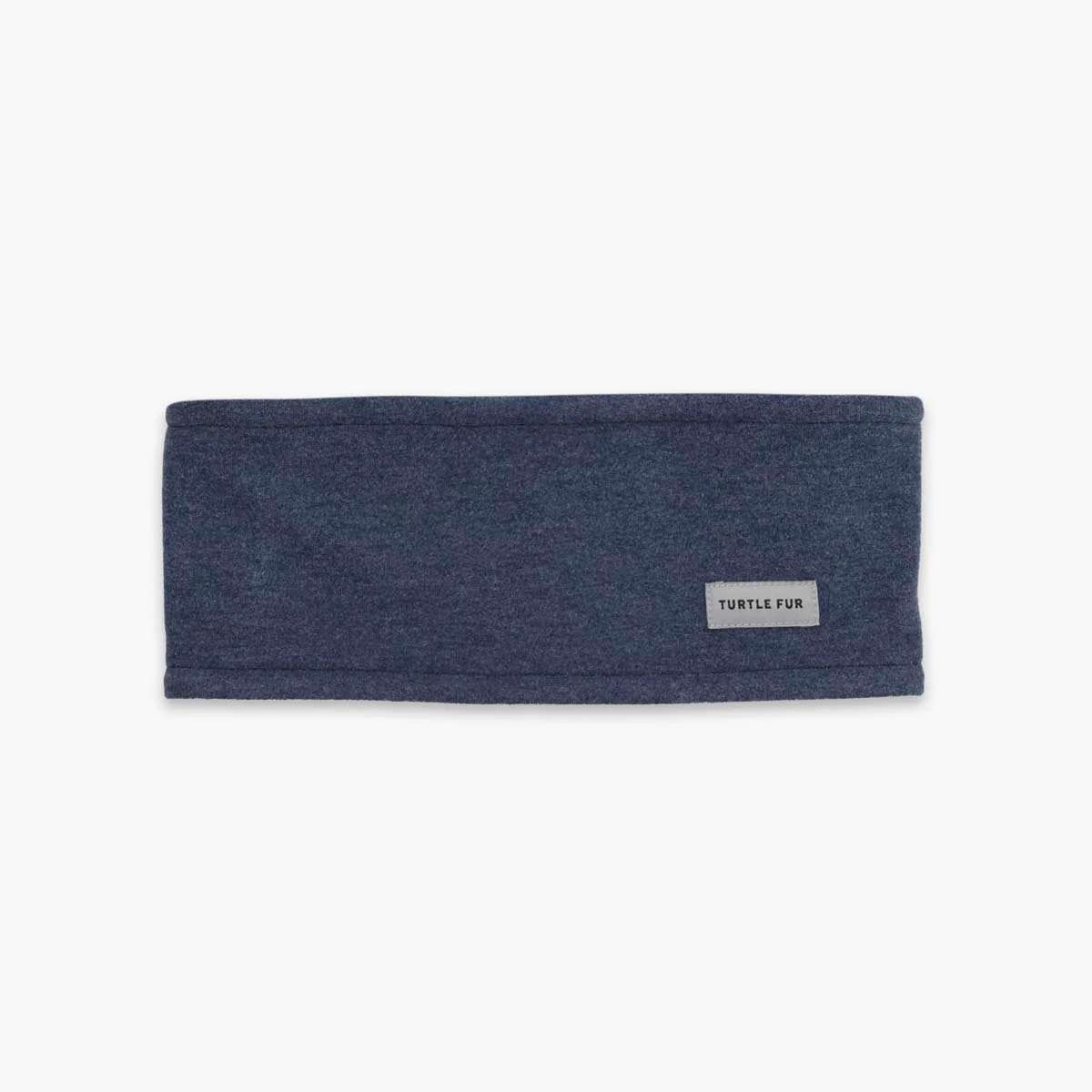 turtle fur comfort luxe wide headband-color-denim