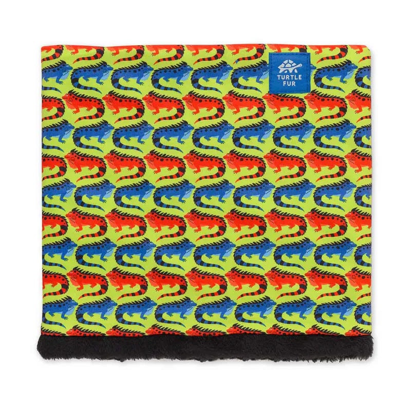 turtle fur kids’ comfort shell neckwarmer-color-iguana iguana​
