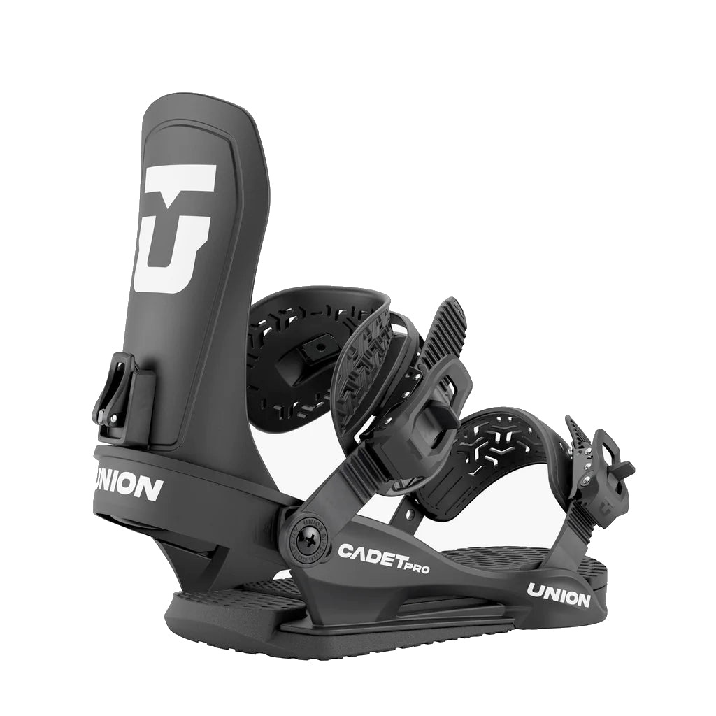 union cadet pro kids’ snowboard bindings 2026-color-black