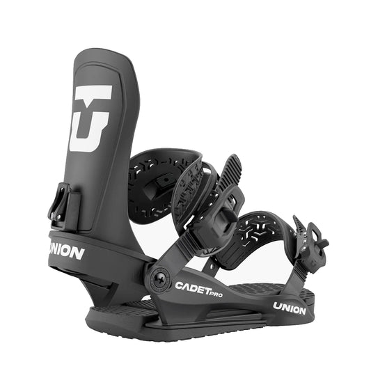 union cadet pro kids’ snowboard bindings 2026-color-black