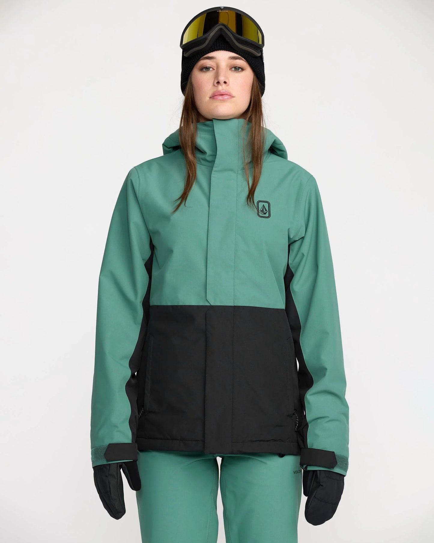 volcom bolt insulated women’s jacket-color-spruce green