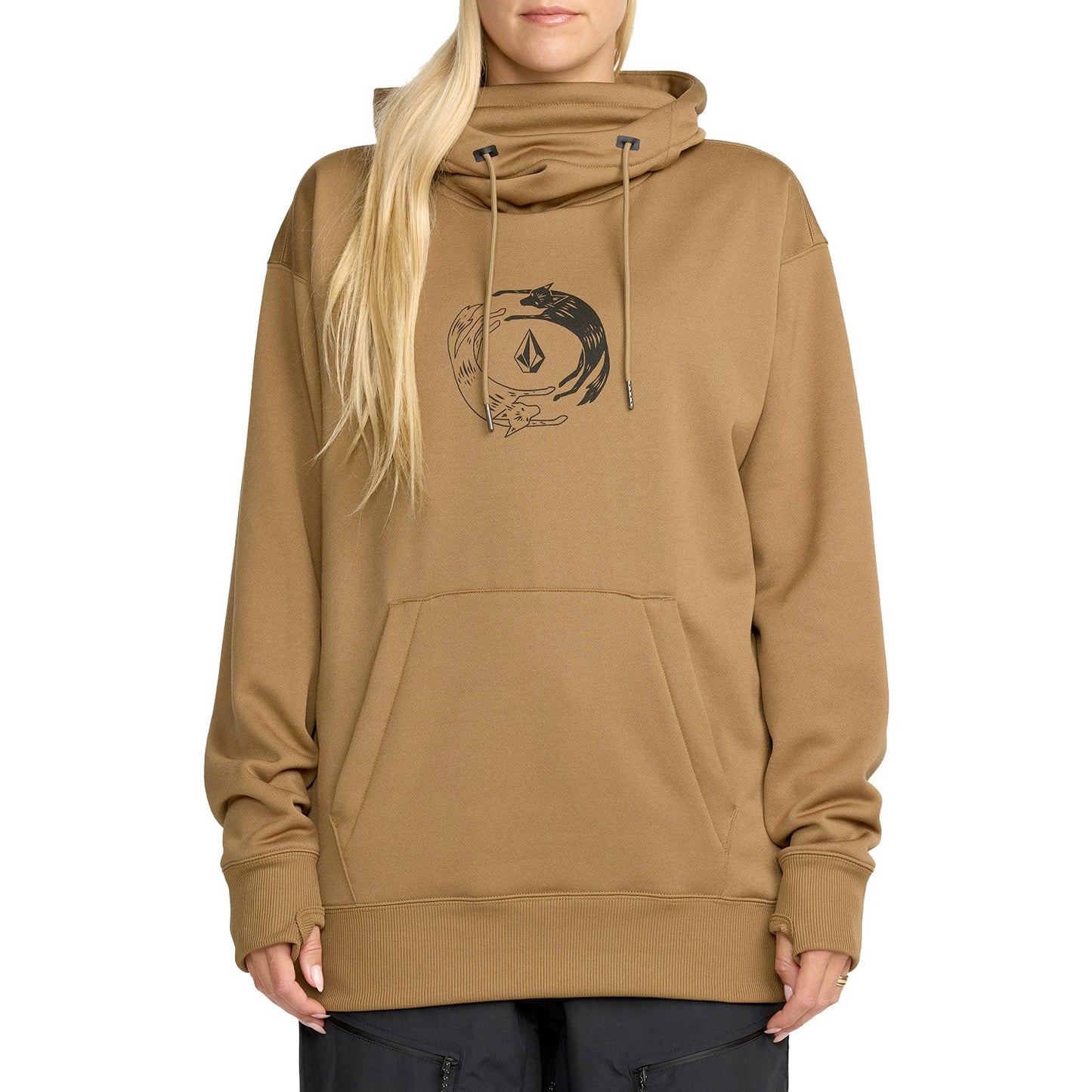 volcom hydro women’s riding pullover-color-bronze