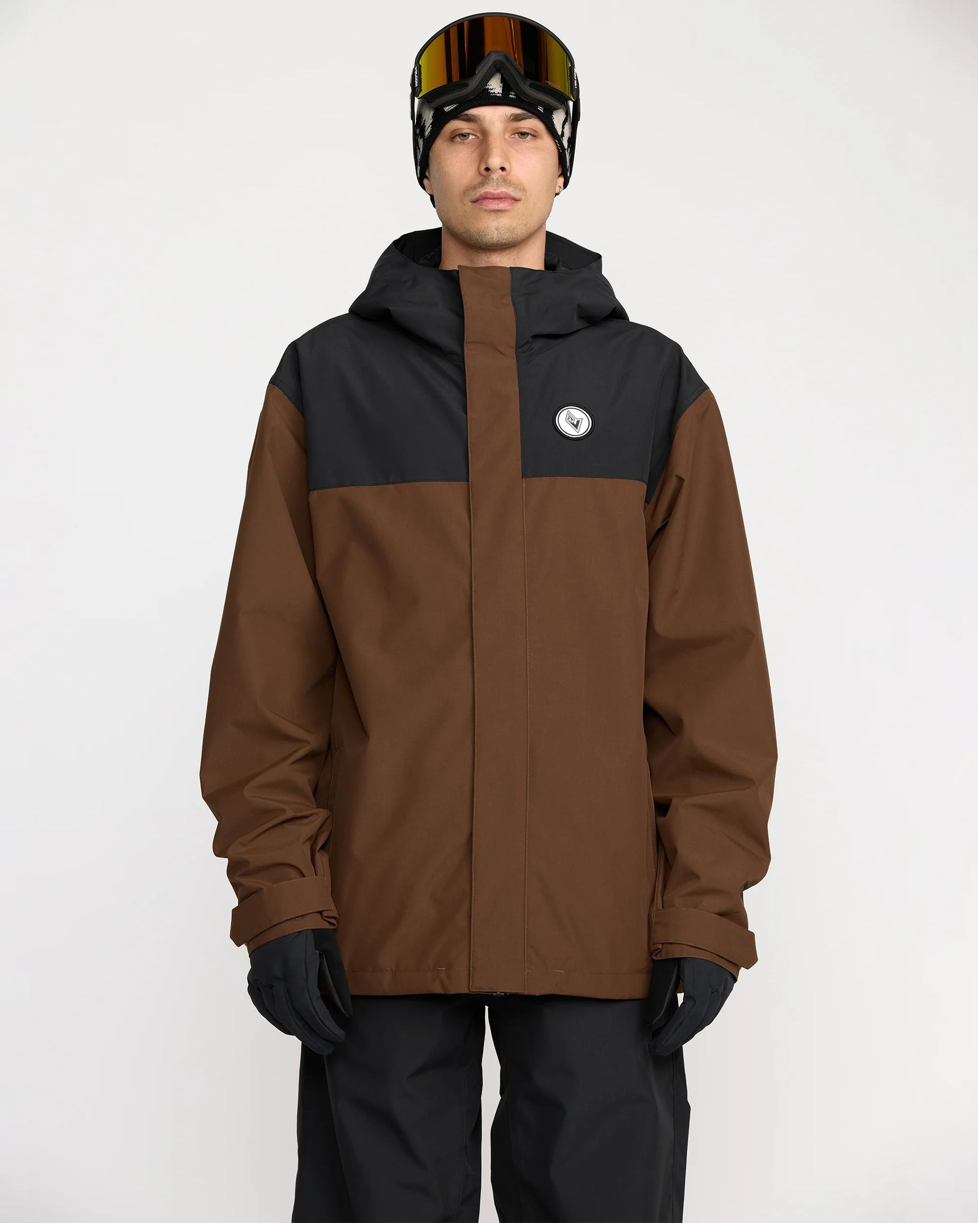 volcom men's buckthreeeighty jacket-color-brn-size-l
m
xl