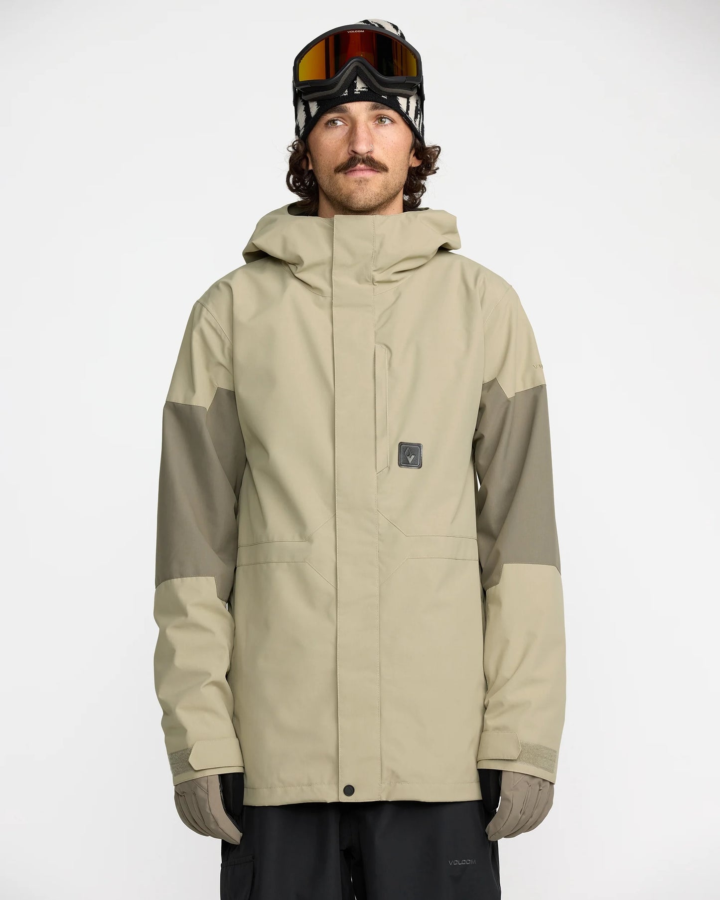 volcom primry men’s insulated jacket-color-moss green