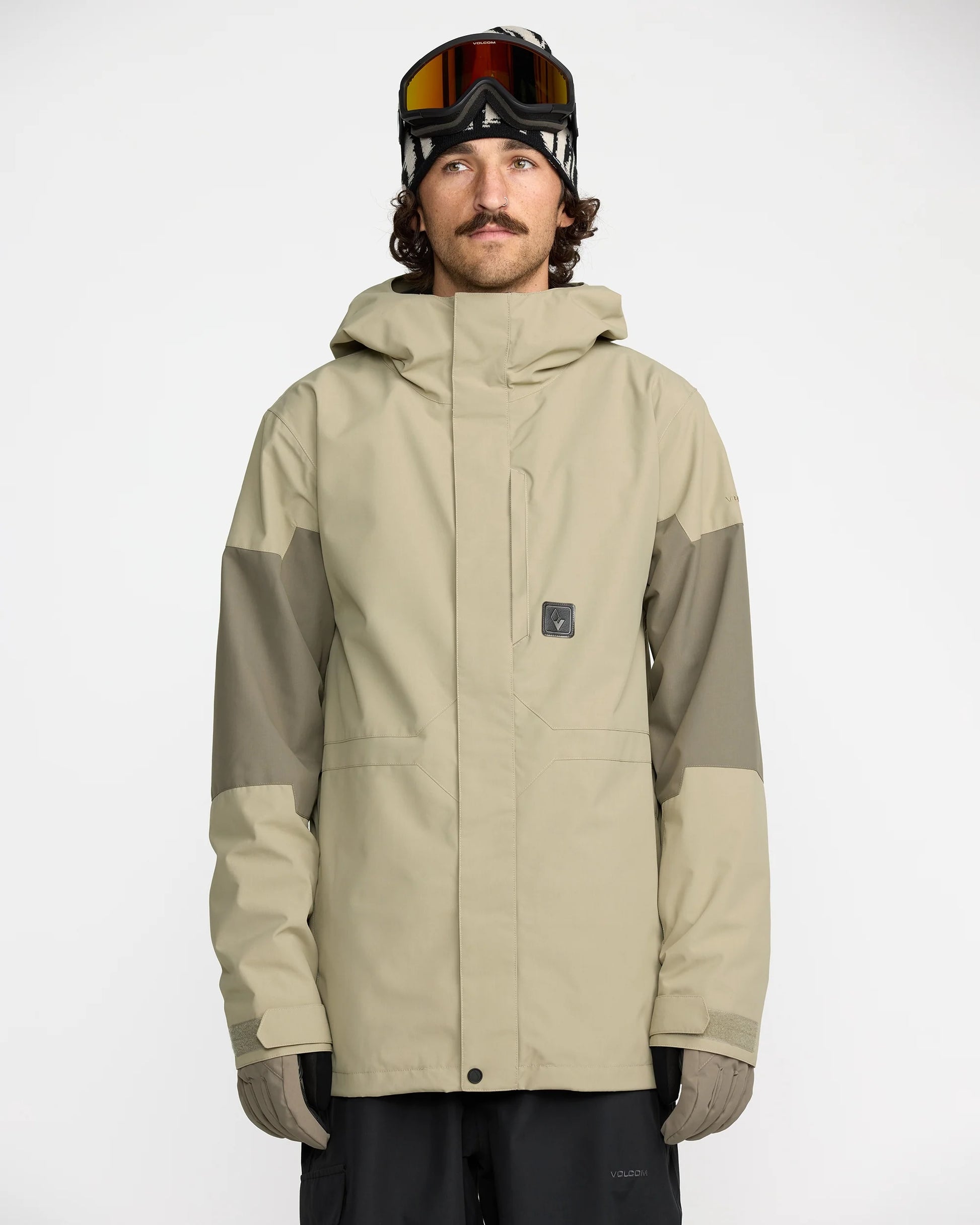 volcom primry men’s insulated jacket-color-moss green