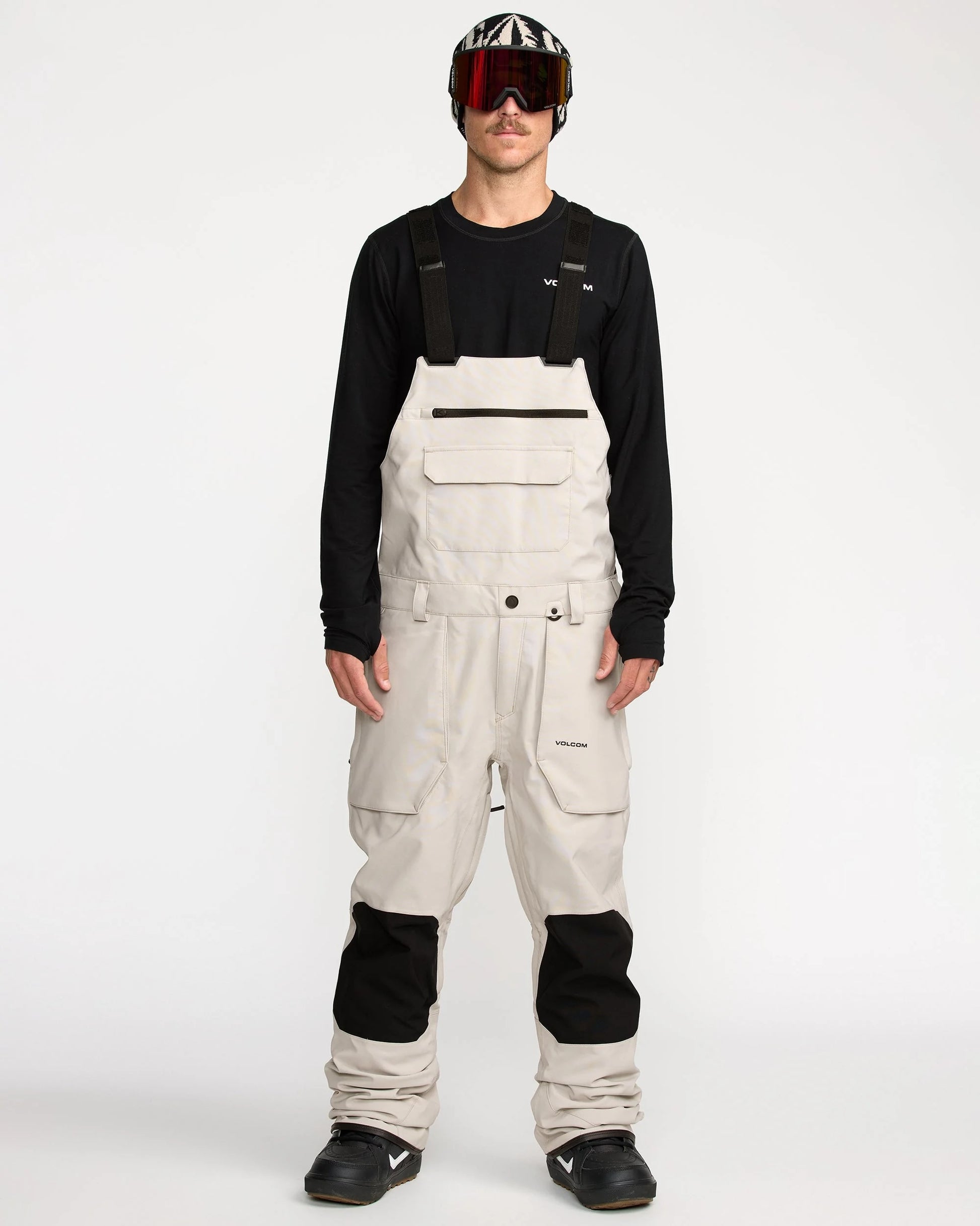 volcom roan bib pant-color-stn-size-lmxl
