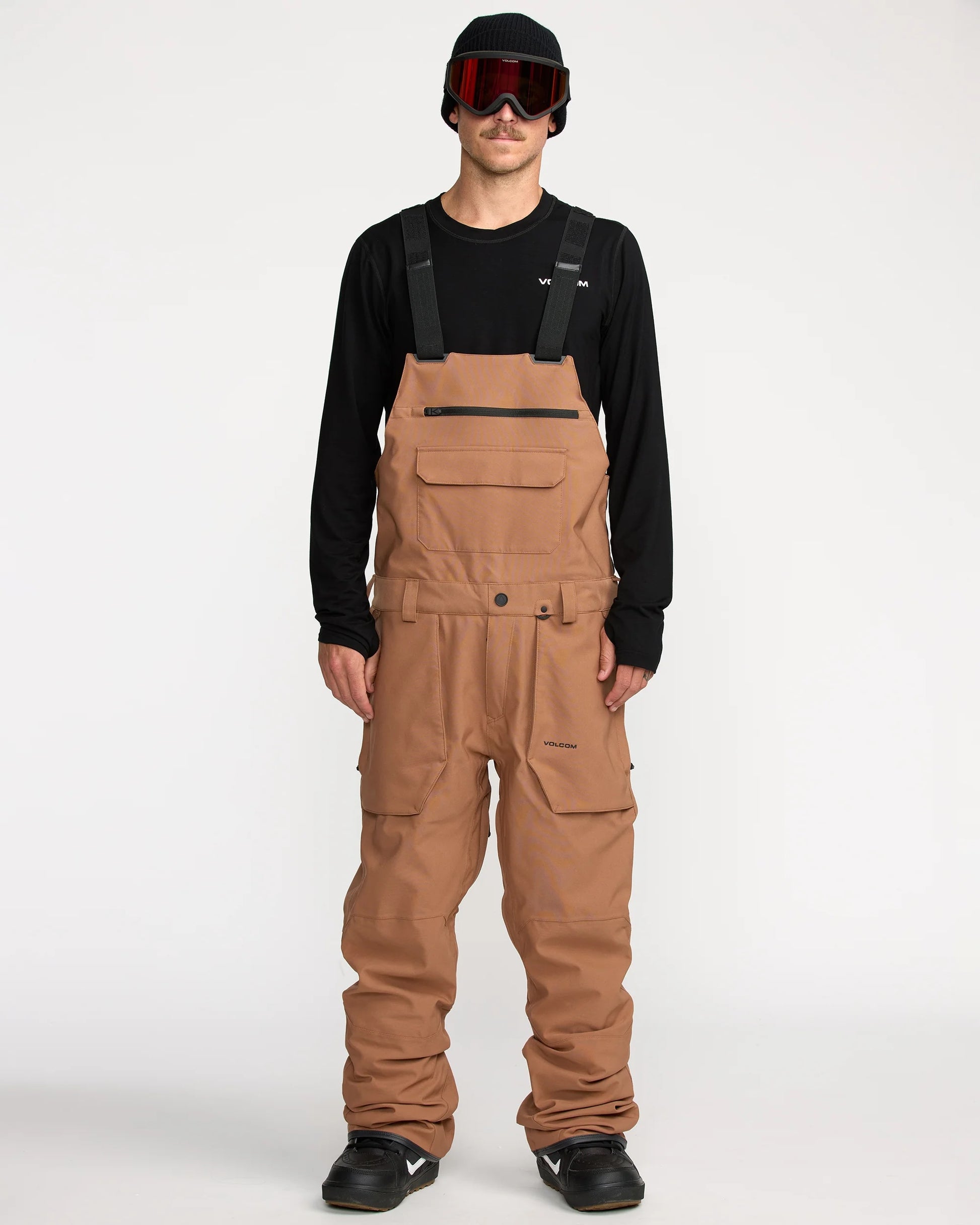 volcom roan bib pant-color-tbr-size-lmxl