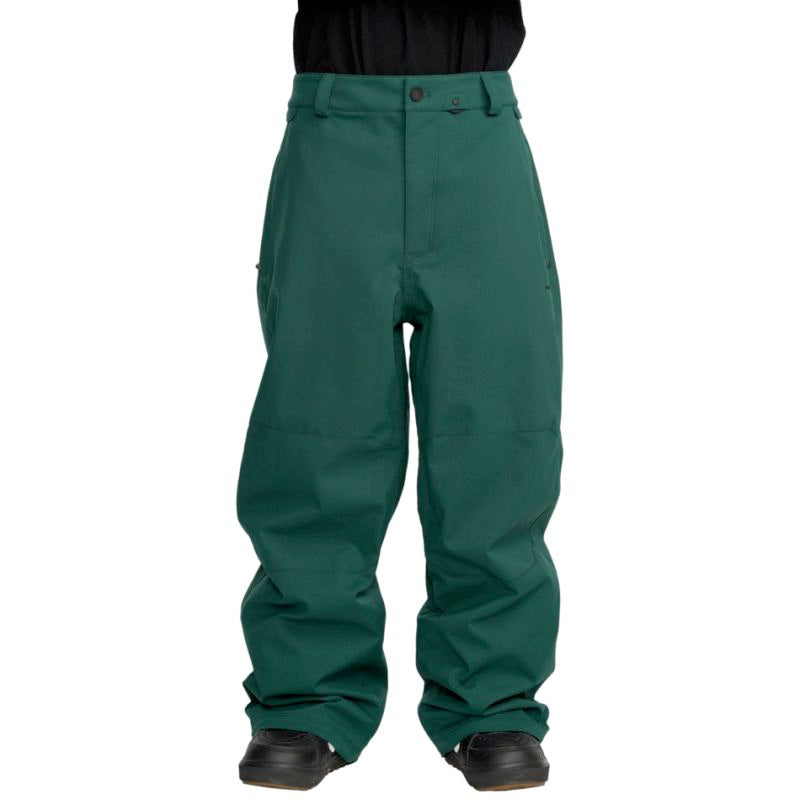 volcom snow billow men’s pants-color-black green