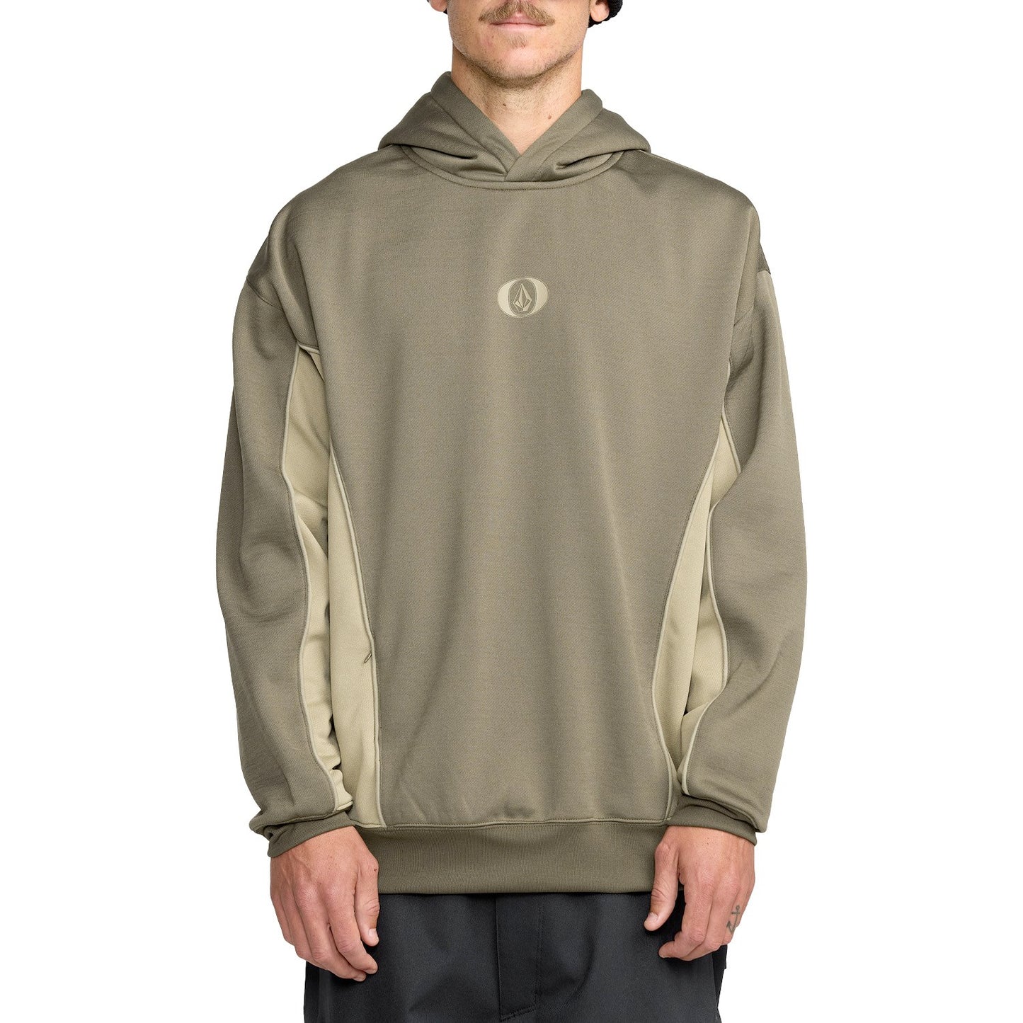 volcom vital hydro hoodie-color-military