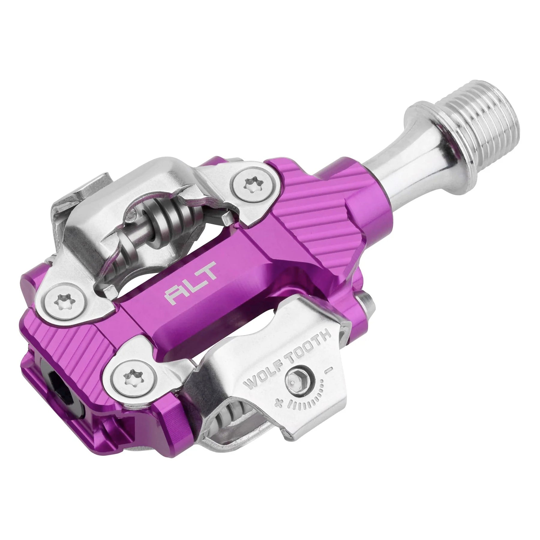 wolf tooth components alt xc clipless pedals-color-ultraviolet purple