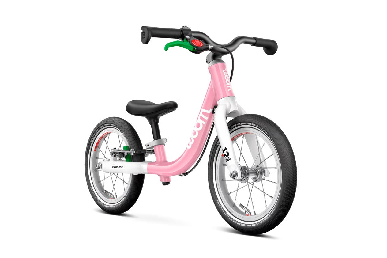 Woom Go 1 Balance Bike 12 Inch Powder Pink