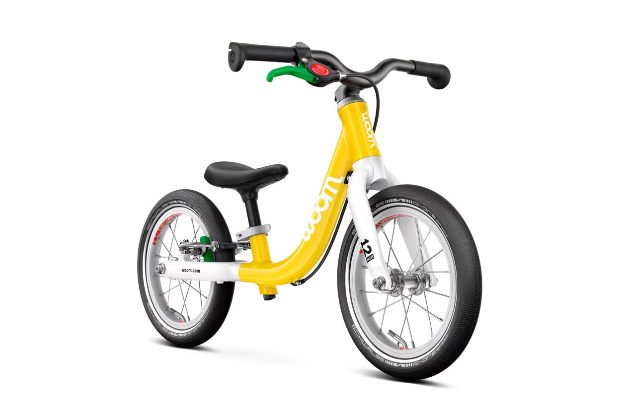 Woom Go 1 Balance Bike 12 Inch Vibrant Yellow
